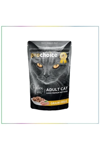 ProChoice Pouch Tahılsız Tavuklu ve Ciğerli Kedi Konserve 85gr ürün görseli 1
