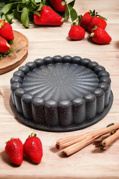 Kapris Granit Döküm Tart Turta Kalıbı 26Cm ürün görseli 1