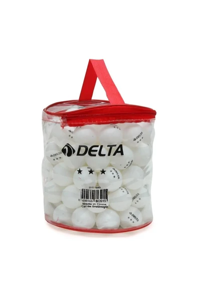 Delta 100 adet Masa Tenisi Topu (Pinpon Topu) - Fermuarlı Çantalı ürün görseli 1