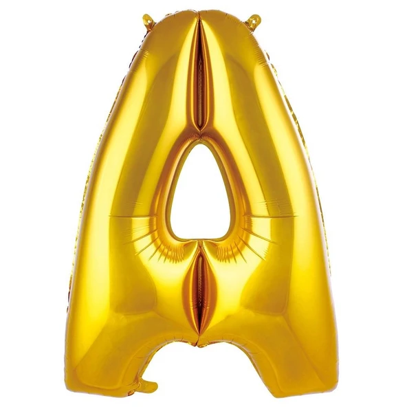 Folyo Balon 76cm Harf Altın "A" ürün görseli 1