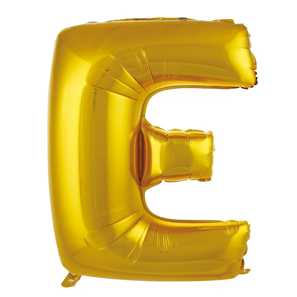 Folyo Balon 76cm Harf Altın "E" ürün görseli 1