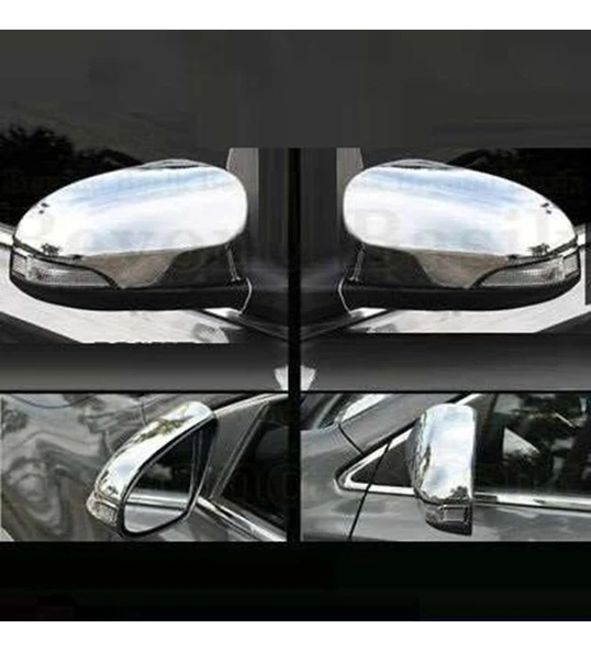 Toyota Corolla Uyumlu 2013 2018 Ayna Kapağı Abs (PLASTİK) Krom ürün görseli 1