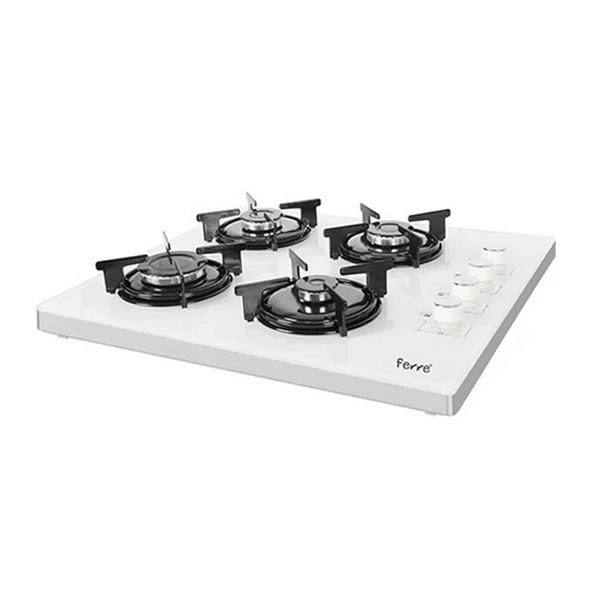 Ferre 2240 CE Beyaz Cam Set Üstü Ocak ürün görseli 1