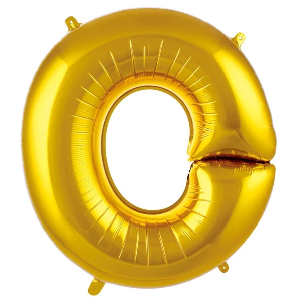 Folyo Balon 76cm Harf Altın "O" ürün görseli 1