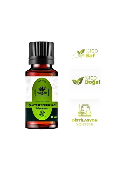 HARMONYPLUS Çam Terebentin Yağı 20 Ml %100 Saf ve Doğal Uçucu Çam Terebentin Yağı ürün görseli 1