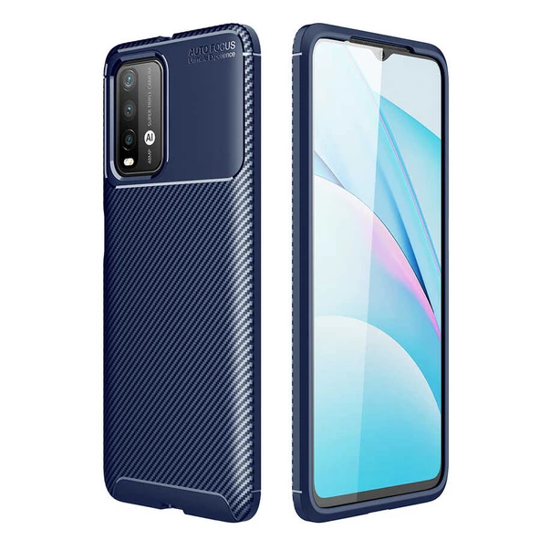 Xiaomi Poco M3 Kılıf Zore Negro Karbon Tasarım Silikon Kılıf ürün görseli 1