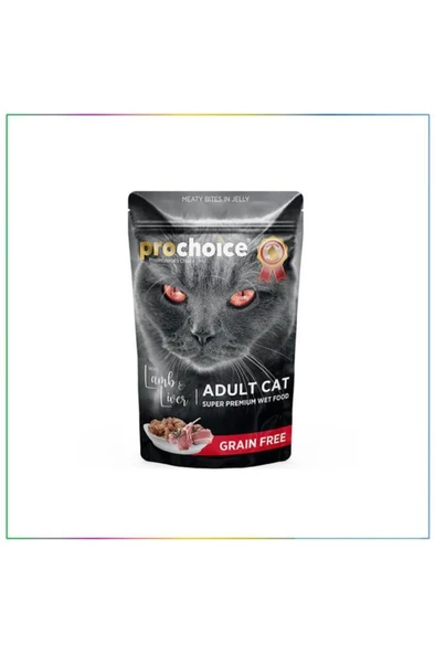 ProChoice Pouch Tahılsız Kuzu ve Ciğerli Kedi Konserve 85gr ürün görseli 1