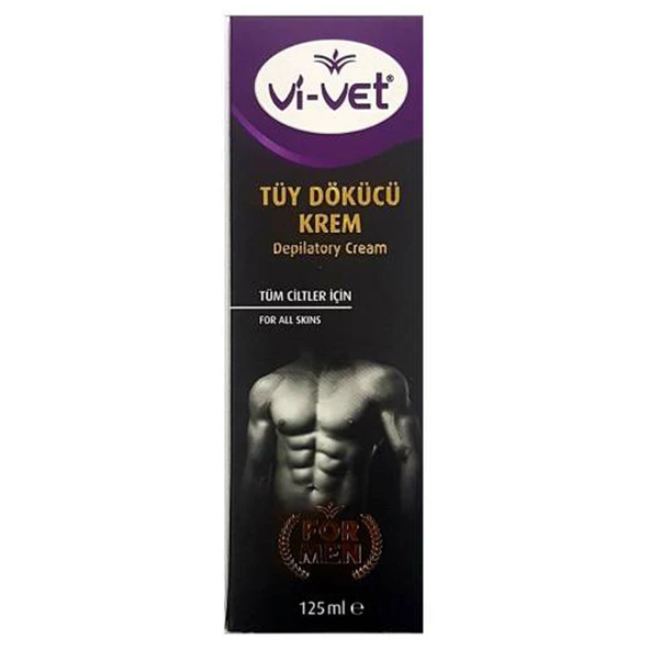 Vİ-VET TÜY DÖKÜCÜ KREM 125ML FOR MEN TÜM CİLTLER ürün görseli 1