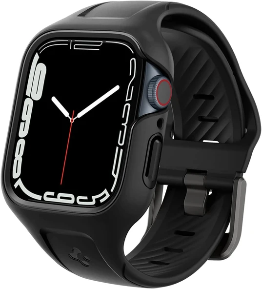 Spigen Apple Watch 41mm (Seri 9/8/7) Kılıf & Kordon Kayış Liquid Air Pro Black - ACS04190 - OUTLET Açılmış Kutu (Sıfır Kondisyon) ürün görseli 1