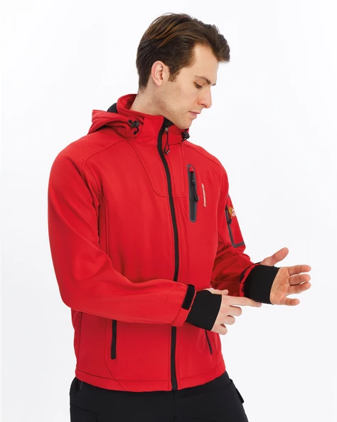 FreeCamp Eagle Softshell Ceket-KIRMIZI - Resim 10