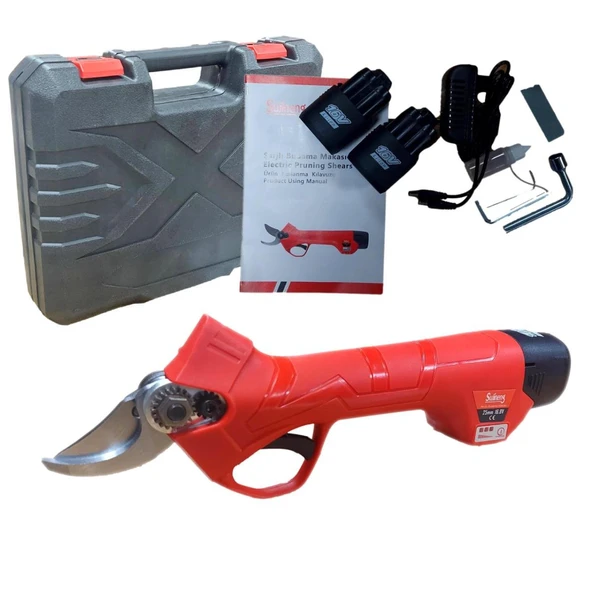 Sujineng WS-025 Çift Akülü Şarjlı Budama Makası 2 Akülü ürün görseli 1