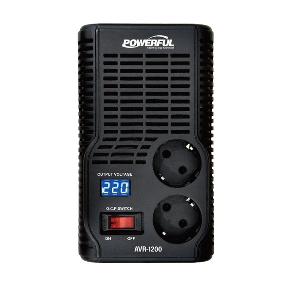 Powerful AVR-1200 1200VA Otomatik Voltaj Regülatörü ürün görseli 1