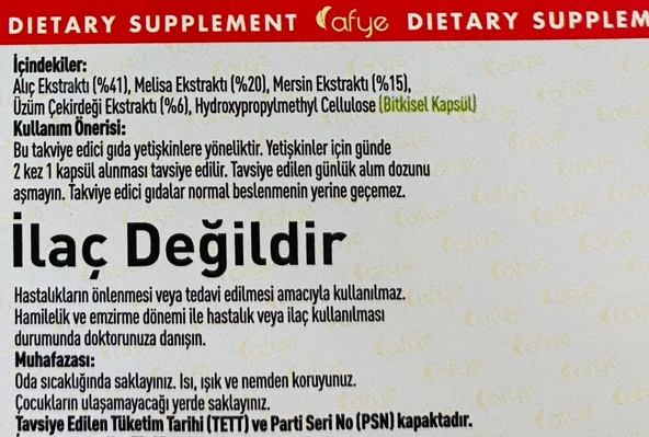 Afye Hawthorn 60 kapsül - Resim 3