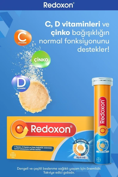 Redoxon 3'lü Etki 30 Efervesan Tablet - Resim 5