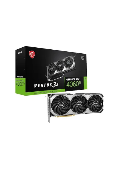 MSI NVIDIA GeForce RTX 4060 TI Ventus 3X E 8G OC 8 GB GDDR6 128 Bit Ekran Kartı ürün görseli 1