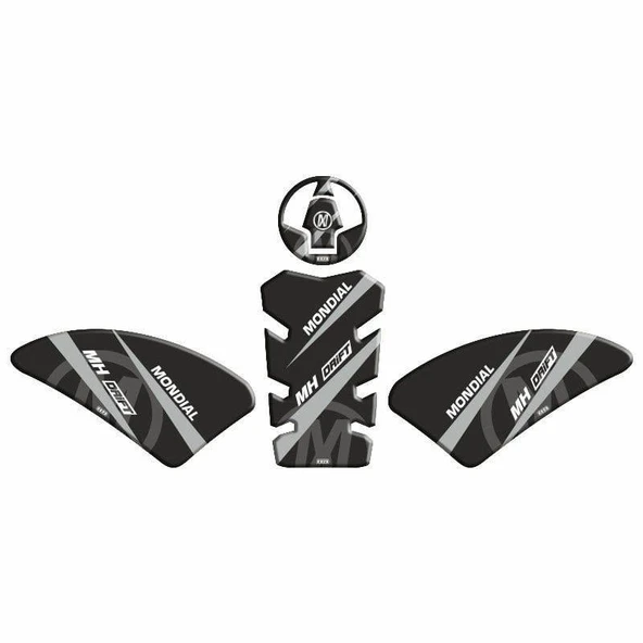 Mondial Drift 125L 2019-2023 Uyumlu Tank Pad Gri ürün görseli 1