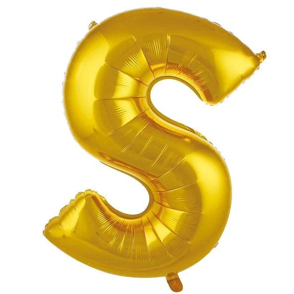 Folyo Balon 76cm Harf Altın "S" ürün görseli 1