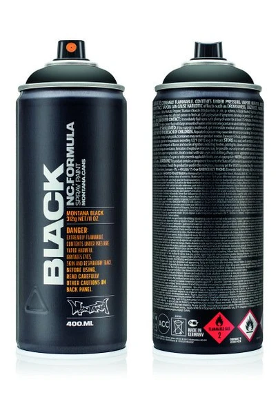 Montana Black Sprey Boya 400ml Black BLK9001 ürün görseli 1