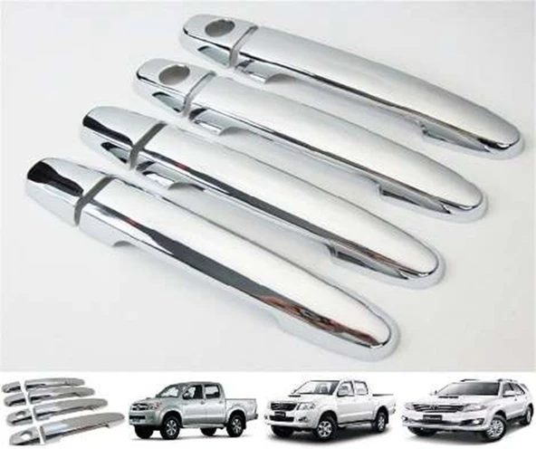 Toyota Hilux Uyumlu Vigo 2005 2015 Kapı Kolu Abs (Plastik) Siyah ürün görseli 1