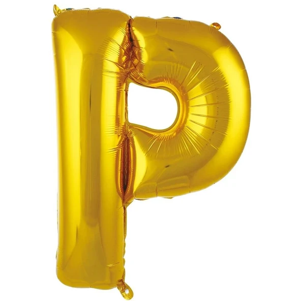 Folyo Balon 76cm Harf Altın "P" ürün görseli 1