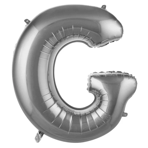 Folyo Balon 76cm Harf Gümüş "G" ürün görseli 1