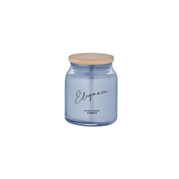 Selka Home - Dream Ahşap Kapaklı Cam Tasarım Kokulu Candle Mum ürün görseli 1