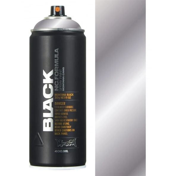 Montana Black Sprey Boya 400ml Silverchrome BLK SILVER ürün görseli 1