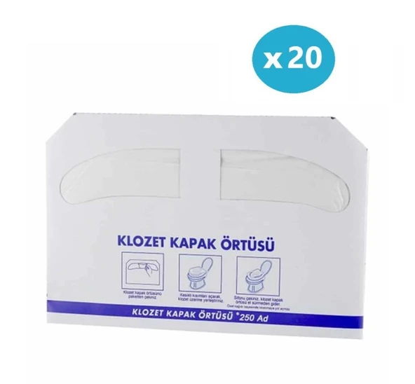 Omnisoft 20 Paket Klozet Kapak Örtüsü 5000 Adet ürün görseli 1