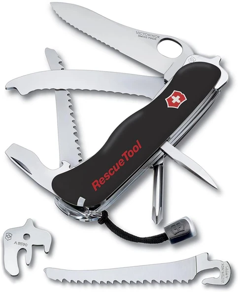 ​Victorinox 0.8623.MWN.3 RescueTool Siyah Hayat Kurtarma Çakısı ürün görseli 1