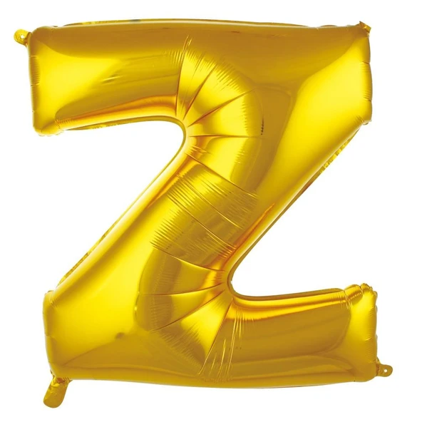 Folyo Balon 76cm Harf Altın "Z" ürün görseli 1