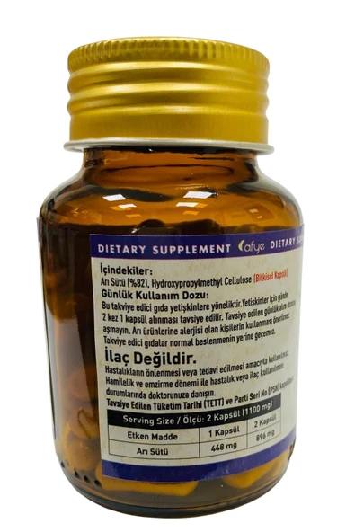 Afye Royal Jelly (Arı Sütü) 60 kapsül - Resim 2