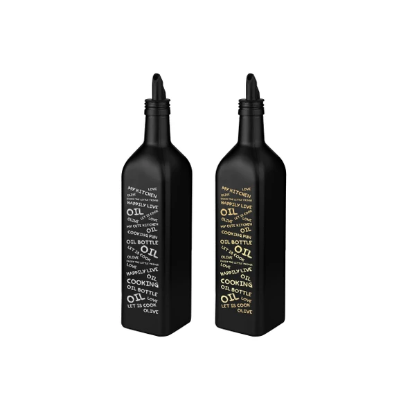 Selka Home - Marasca Baskılı Yazılı Yağdanlık 500 ML ürün görseli 1