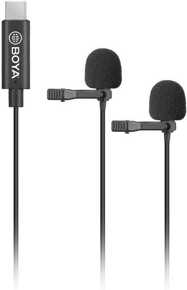 Boya BY-M3D Type-C Telefon İkili Yaka Mikrofonu Outlet ürün görseli 1