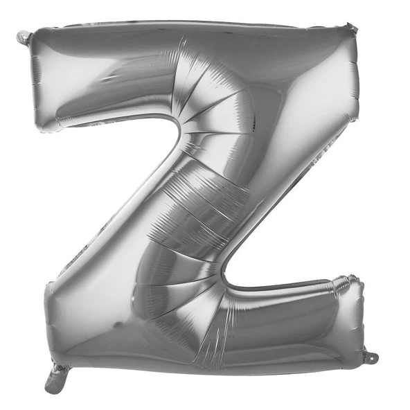 Folyo Balon 76cm Harf Gümüş "Z" ürün görseli 1