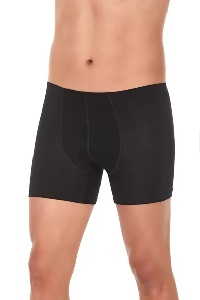 3 Adet Yıldız Erkek Bambu Boxer Short Siyah 321 ürün görseli 1