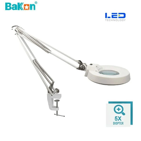 Bakon BK500C-5X 15w Led Akrobat Büyüteç 127 mm 5 Diopter Mercek ( Loop ) ürün görseli 1