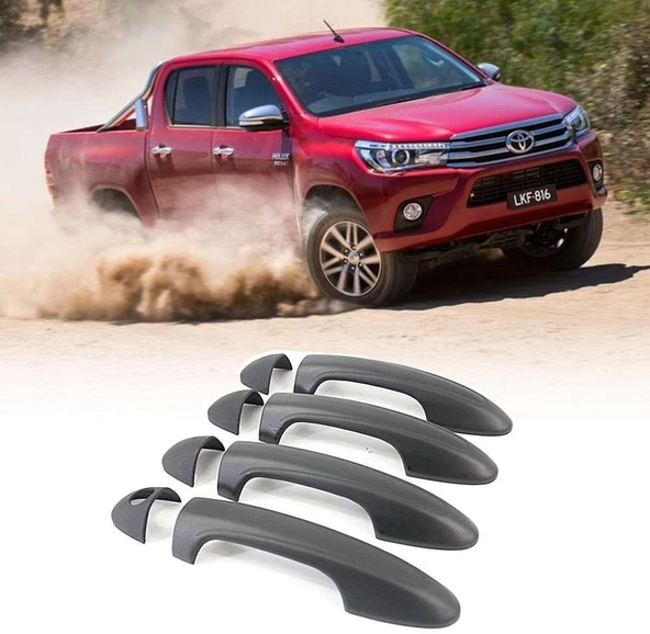 Toyota Hilux Uyumlu 2016 Sonrası Kapı Kolu ABS(Plastik) Siyah ürün görseli 1