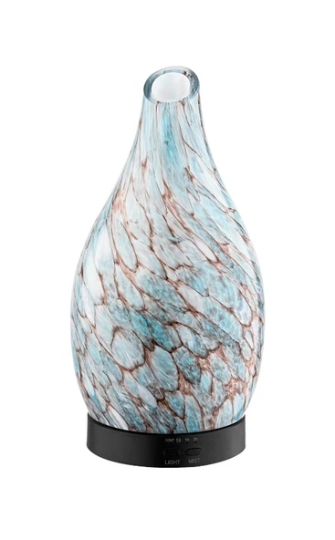 Discover Marble Dekoratif Işıklı Cam Hava Nemlendirici Esansiyel Uçucu Yağ Aroma Difüzörü ürün görseli 1