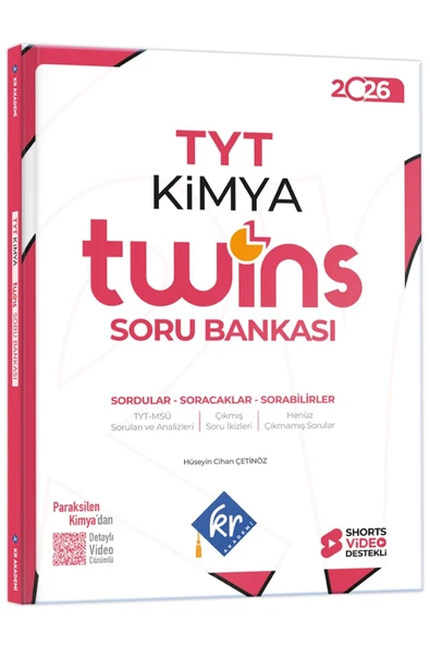 TYT Twins Kimya Soru Bankası KR Akademi Yayınları ürün görseli 1
