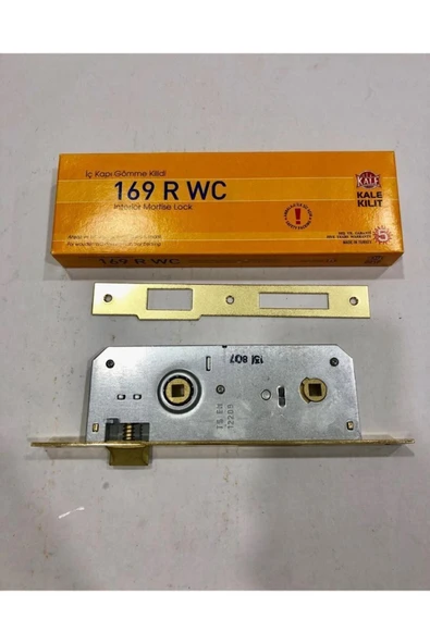 Kale 169r Wc 40 Mm Iç Kapı Gömme Kilidiahşap Banyo Ve Wc Kapı Kilidi Nikel ürün görseli 1