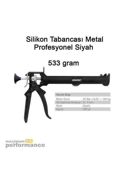 Profesyonel 1. Kalite Metal Silikon Tabancası ürün görseli 1