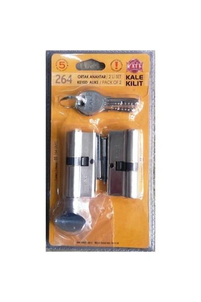 Kale 264 Snc+smc Ikiz Set Sistem Barel Ortak Anahtar Tuzaksız 68 Mm ürün görseli 1