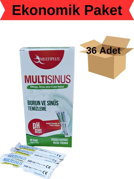 Multiplus Multisinüs Burun ve Sinüs Temizleme Yedek Kiti 48 şase 36 Adet (1 koli) ürün görseli 1