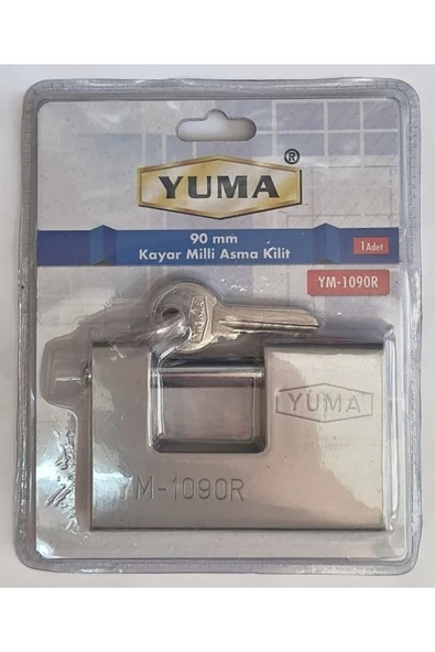 Yuma Ym-1090R Kayar Milli Asma Kilit 90Mm ürün görseli 1