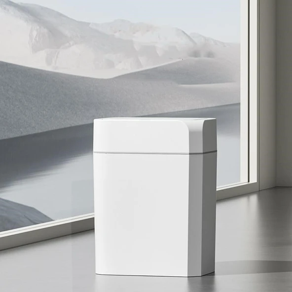 12 Litre Sensörlü Çöp Kovası Ofis Mutfak Banyo Çöp Kovası - Resim 2
