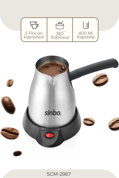 Sinbo SCM-2967 İNOX Elektrikli Cezve ürün görseli 1