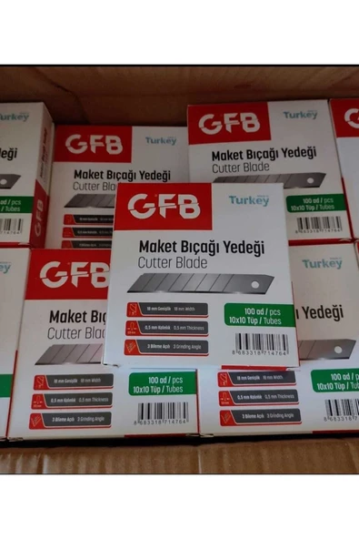 Maket Bıçağı Yedek Uç 100 Adet Kalınlık 0,5 Falçata Ağzı ürün görseli 1