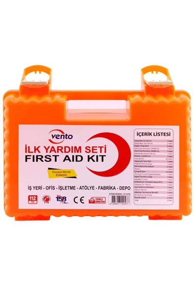 Turuncu Çantalı İş Yeri Tipi İlk Yardım Seti ürün görseli 1