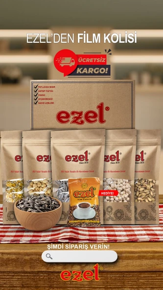 Ezel Kuruyemiş Film Kolisi - 5'li Lezzet Set + 100 g Türk Kahvesi ürün görseli 1