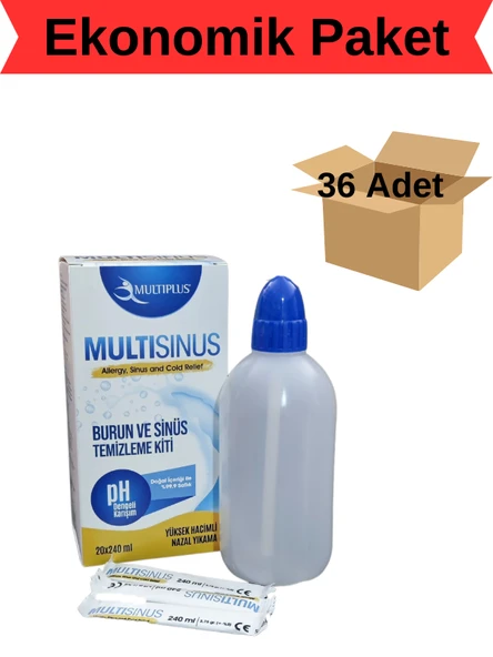 Multiplus Multisinüs Burun ve Sinüs Temizleme kiti 36 Adet (1 koli) ürün görseli 1